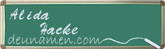 Alida Hacke Visitenkarte